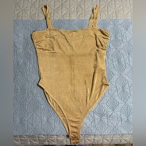 Forever 21 Women's Gold Bodysuit